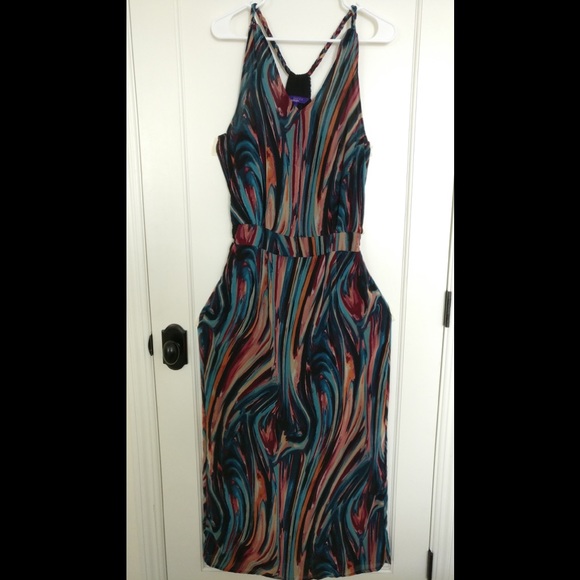 Multicolor light maxi dress - Picture 1 of 4